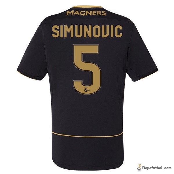 Camiseta Celtic Replica Segunda Ropa Simunouic 2016/17 Negro